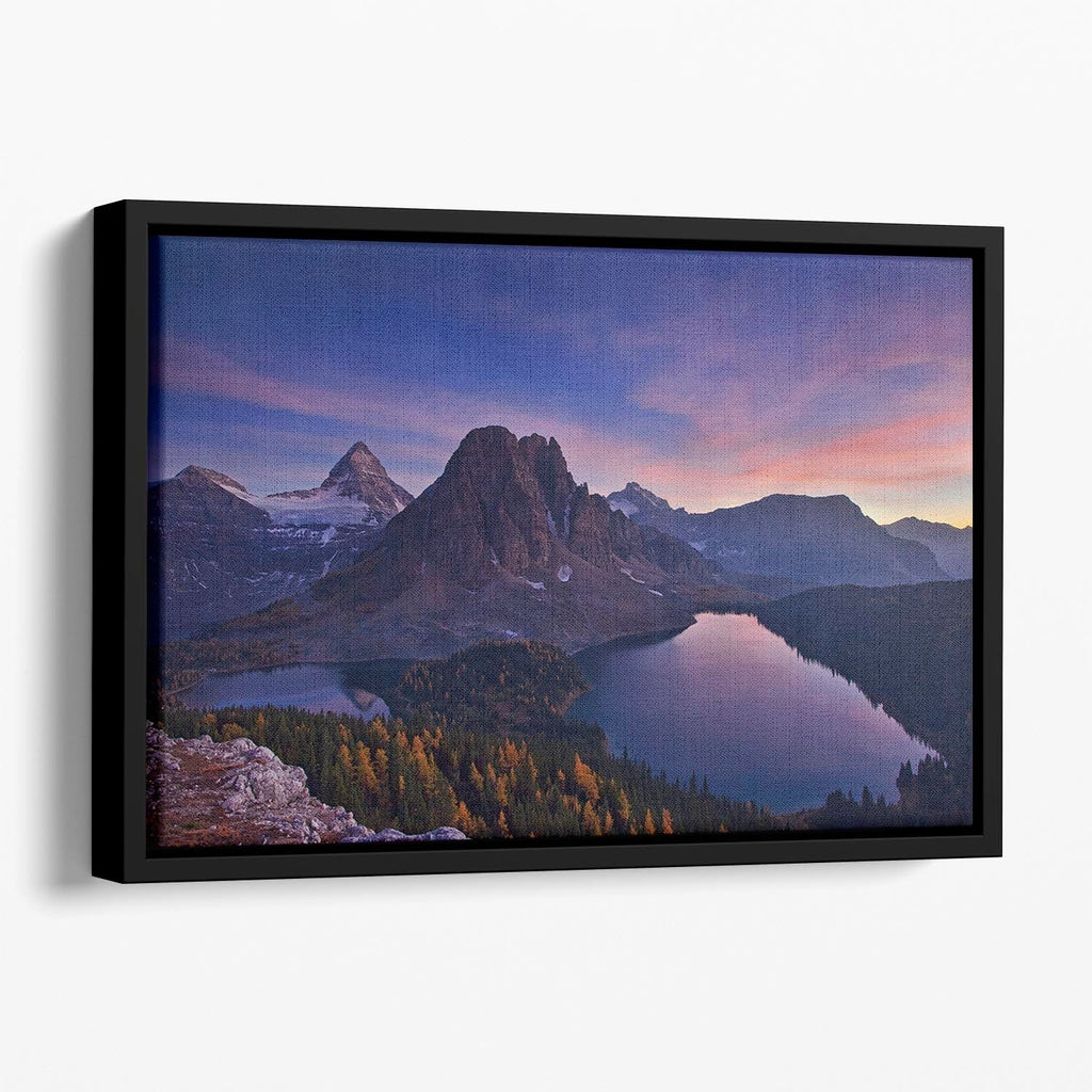 Twilight At Mount Assiniboine Floating Framed Wall Art