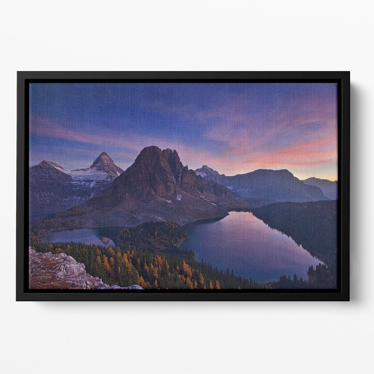 Twilight At Mount Assiniboine Floating Framed Wall Art