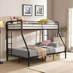 Modern Twin-Over-Full Bunk Bed with Storage