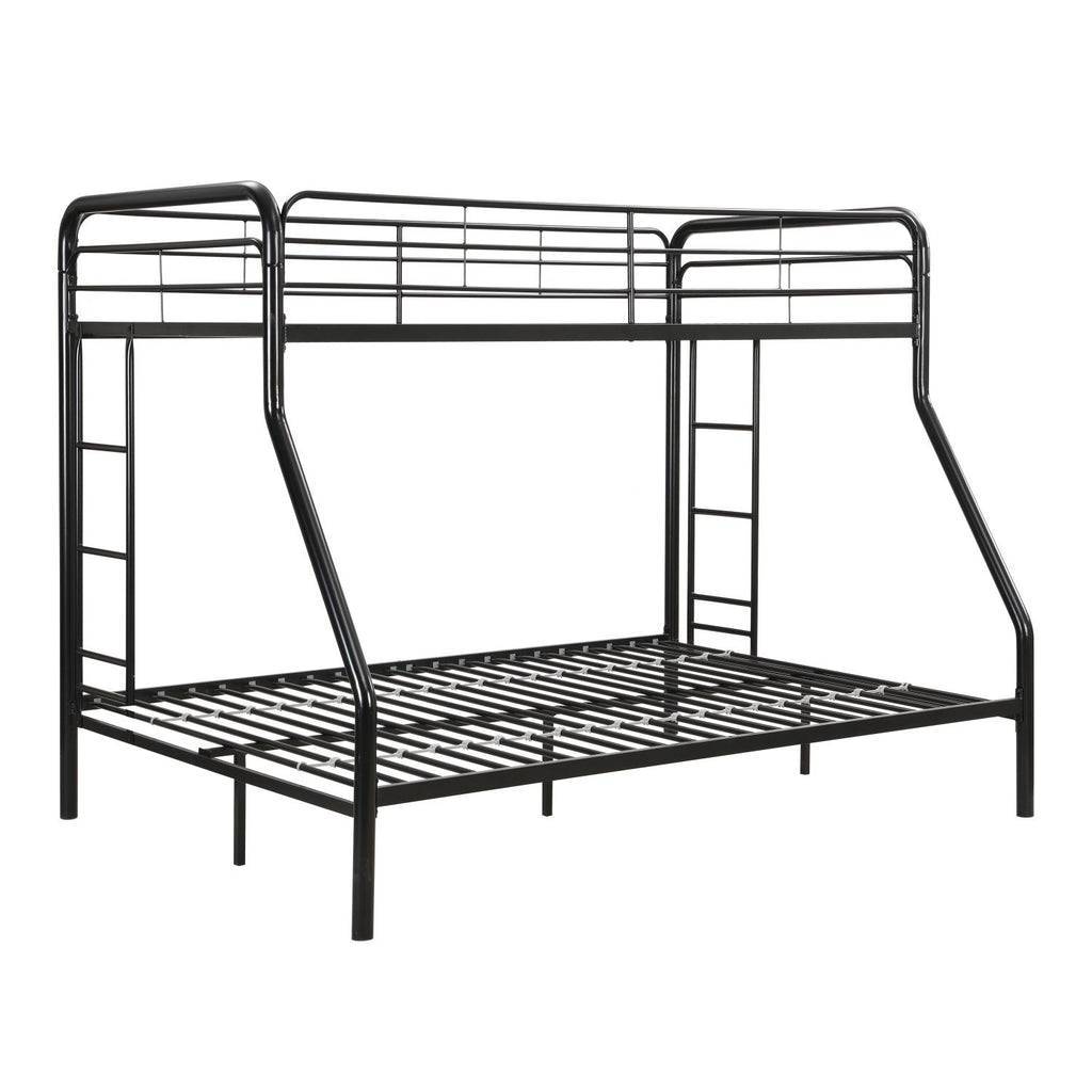 Modern Twin-Over-Full Bunk Bed with Storage