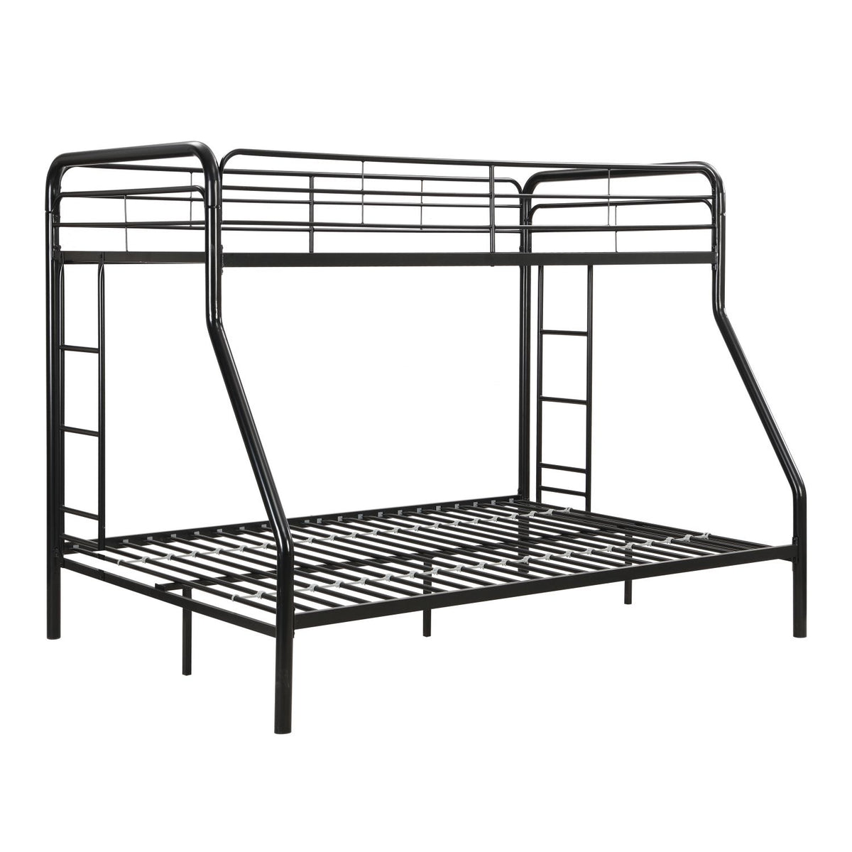 Modern Twin-Over-Full Bunk Bed with Storage