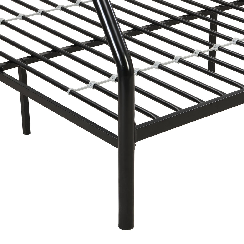 Modern Twin-Over-Full Bunk Bed with Storage