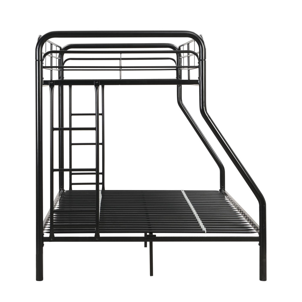 Modern Twin-Over-Full Bunk Bed with Storage