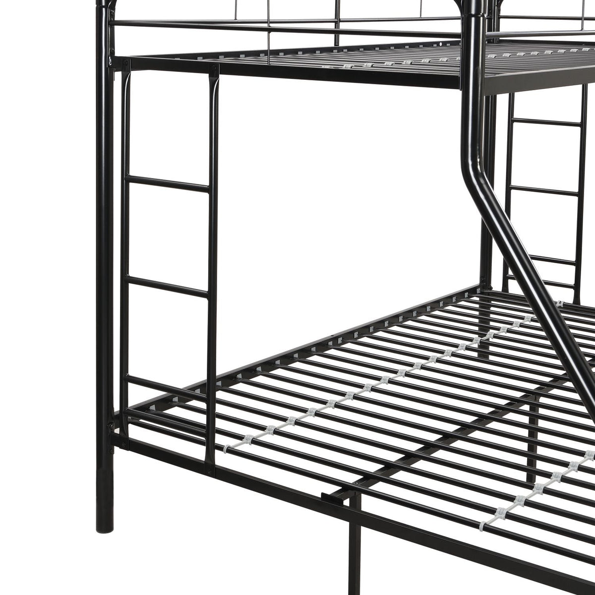 Modern Twin-Over-Full Bunk Bed with Storage
