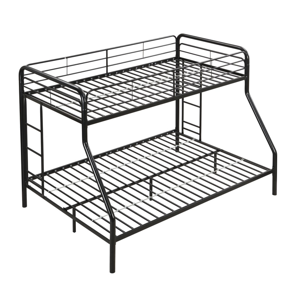 Modern Twin-Over-Full Bunk Bed with Storage