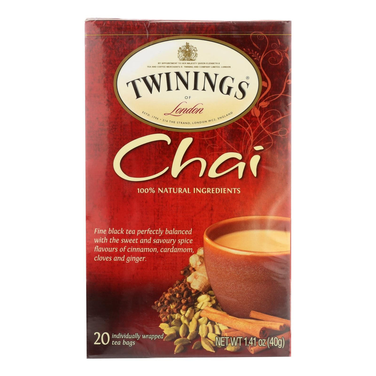 Twinings Spiced Chai Black Tea Bags