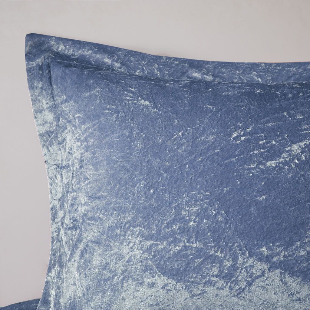 Periwinkle Diamond-Quilted Duvet Cover Set