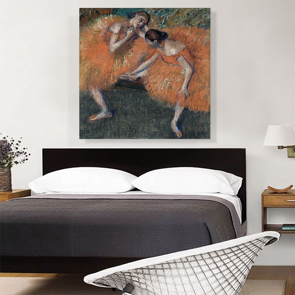 Two Dancers Wall Art with Expressive Movement
