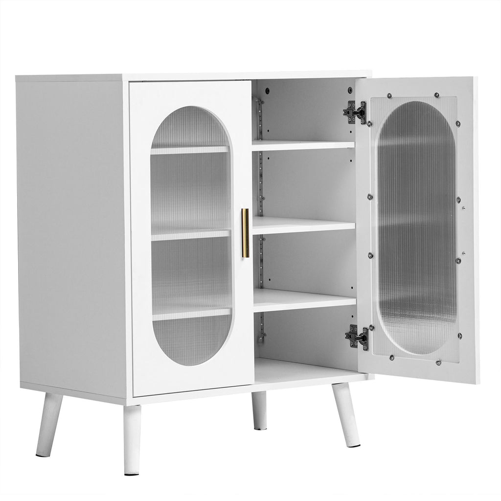 Modern Illuminated Shoe Cabinet with USB LED Strip and Adjustable Shelves