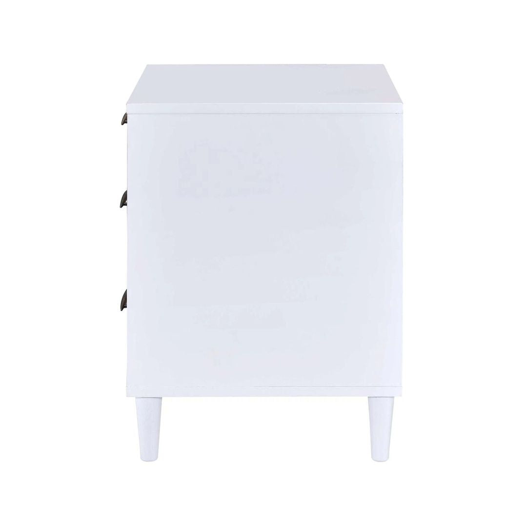 Two-Tone Three-Drawer Contemporary Nightstand