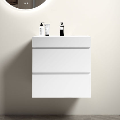 Alice White Floating Bathroom Vanity with Sink