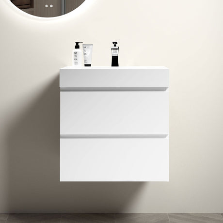 Alice White Floating Bathroom Vanity with Sink