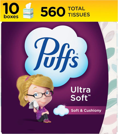 Ultra Soft Non Lotion Tissues – 10 Cubes, 56 Tissues Per Box