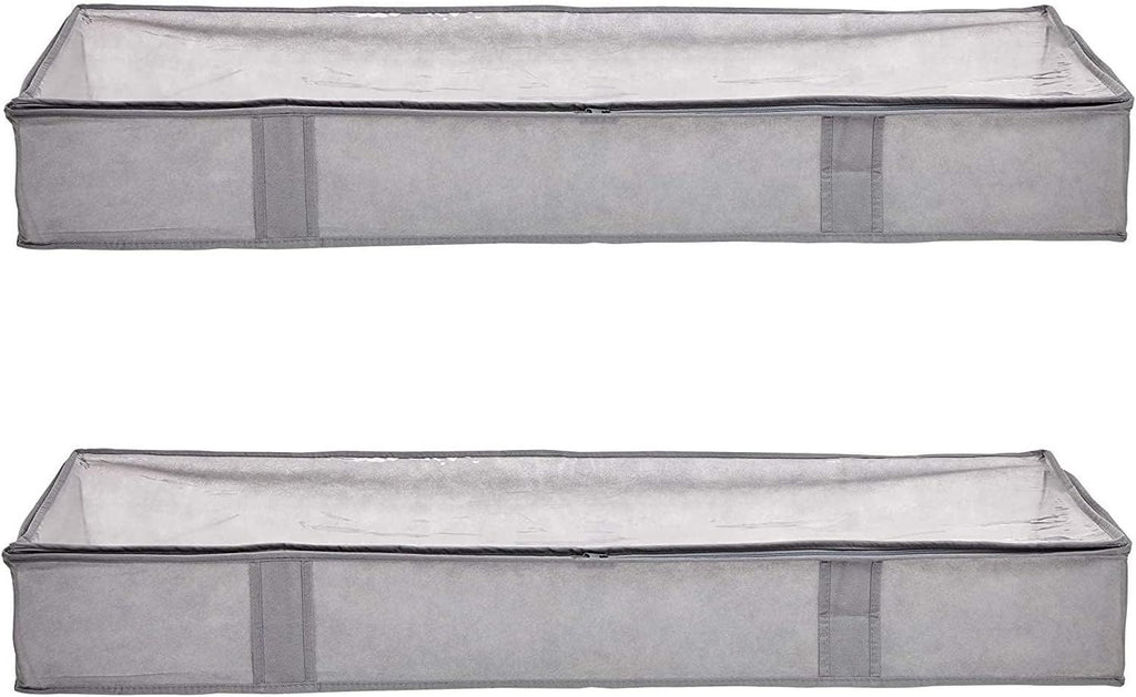 Space-Saving Under Bed Storage Bags with Clear Window and Handles