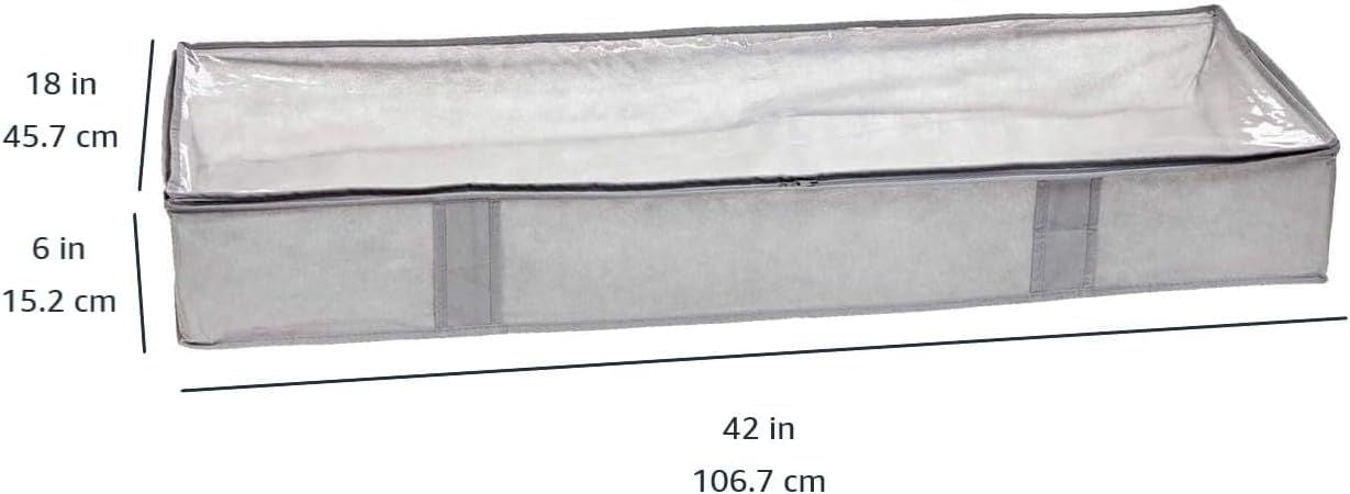 Space-Saving Under Bed Storage Bags with Clear Window and Handles
