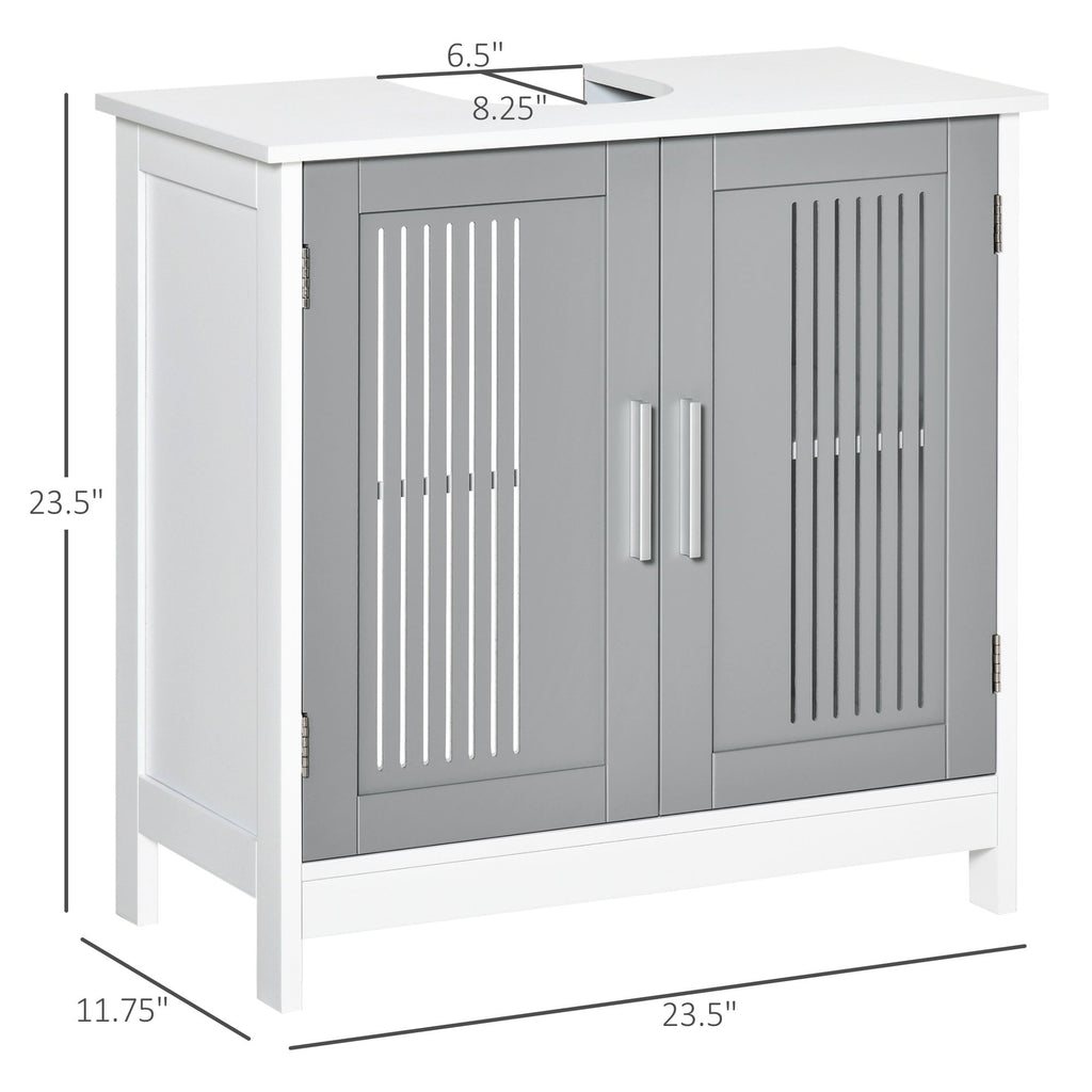 Space Saving Under Sink Pedestal Storage Cabinet with Adjustable Shelf