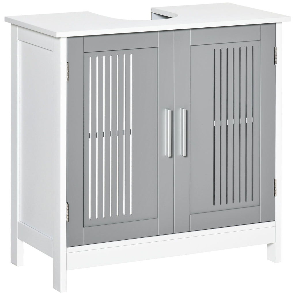 Space Saving Under Sink Pedestal Storage Cabinet with Adjustable Shelf