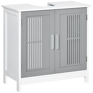 Space Saving Under Sink Pedestal Storage Cabinet with Adjustable Shelf