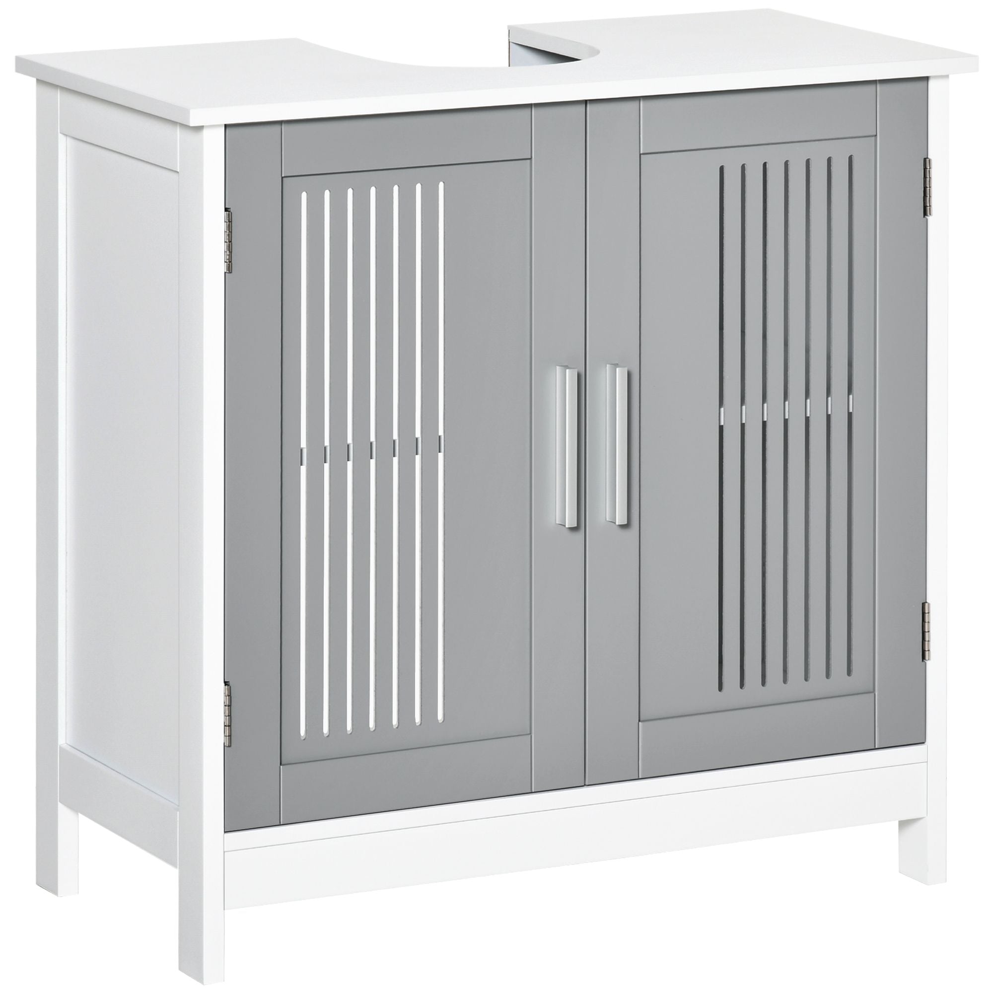 Space Saving Under Sink Pedestal Storage Cabinet with Adjustable Shelf