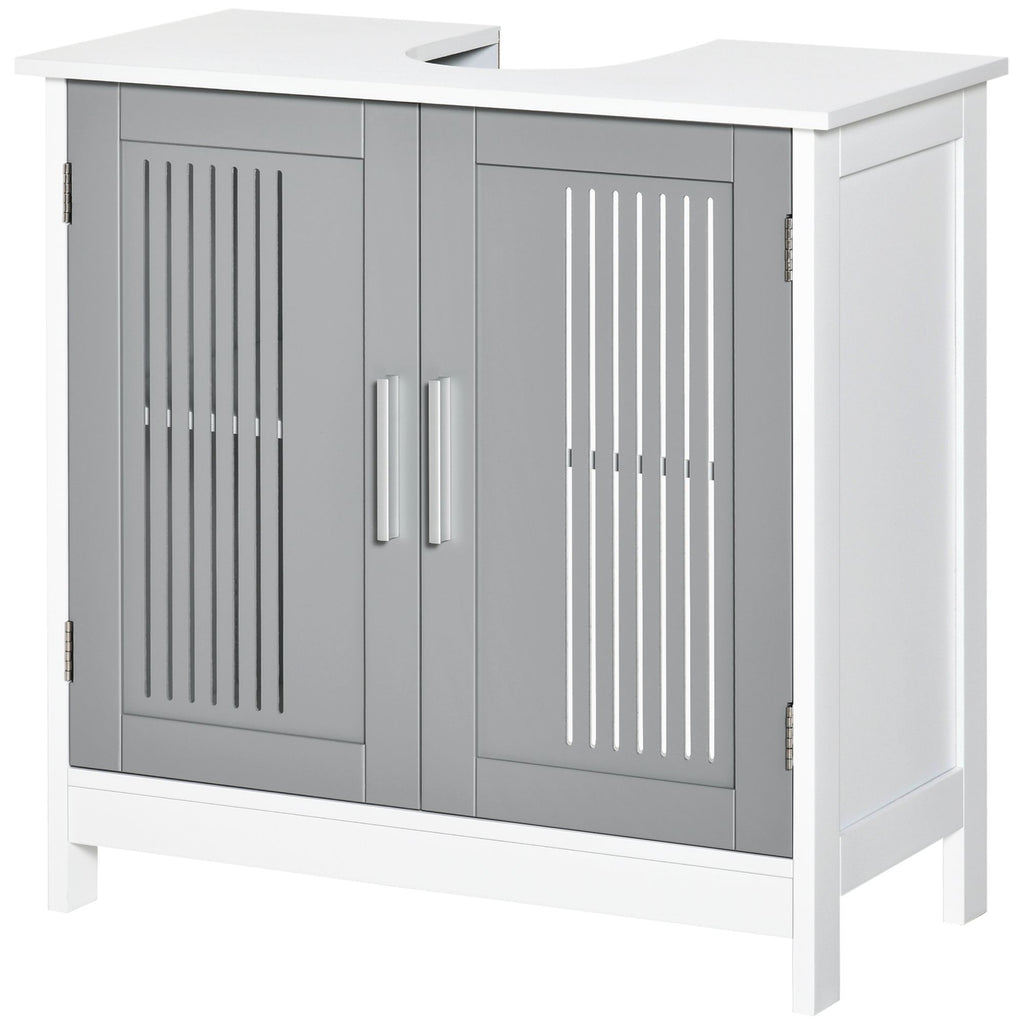 Space Saving Under Sink Pedestal Storage Cabinet with Adjustable Shelf