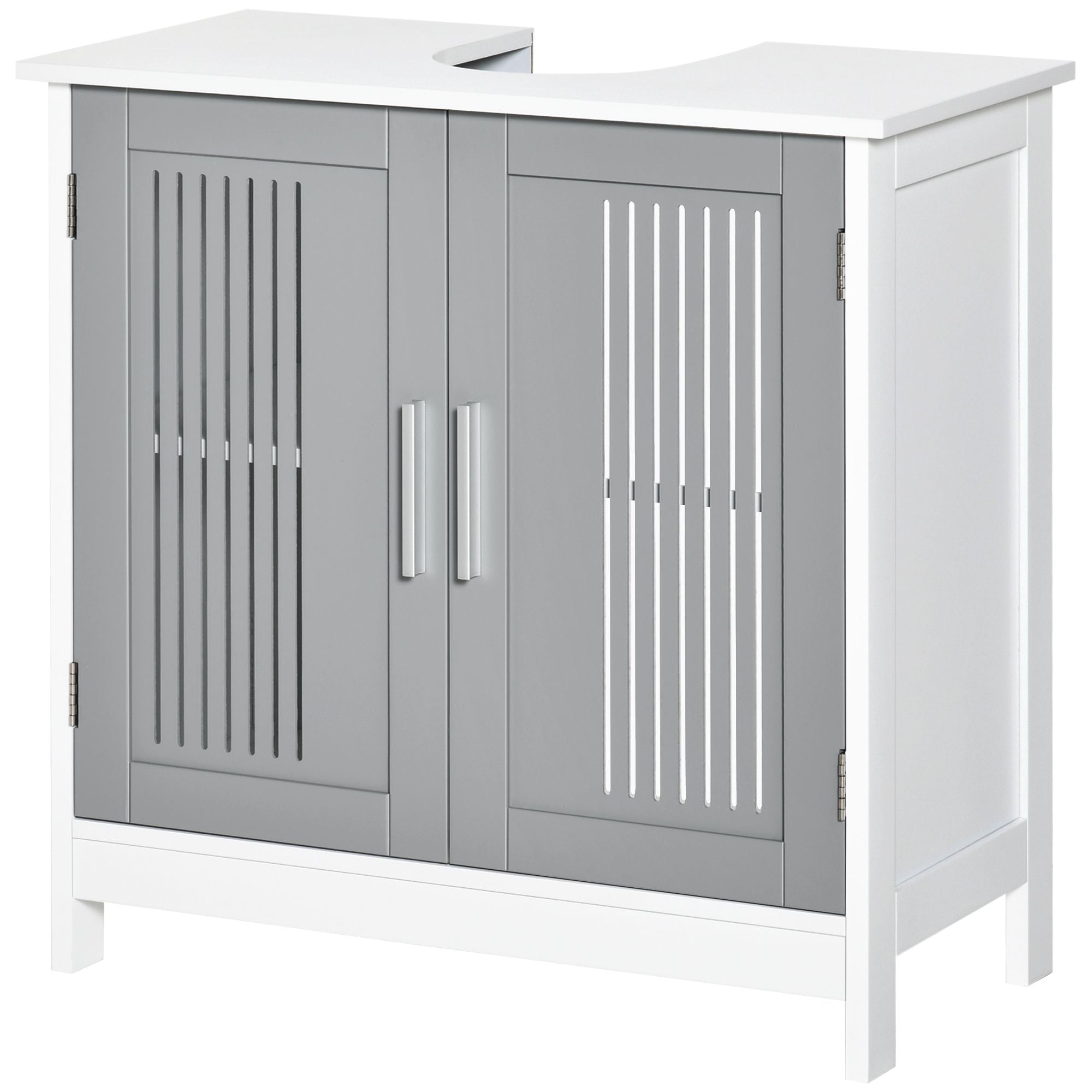Space Saving Under Sink Pedestal Storage Cabinet with Adjustable Shelf