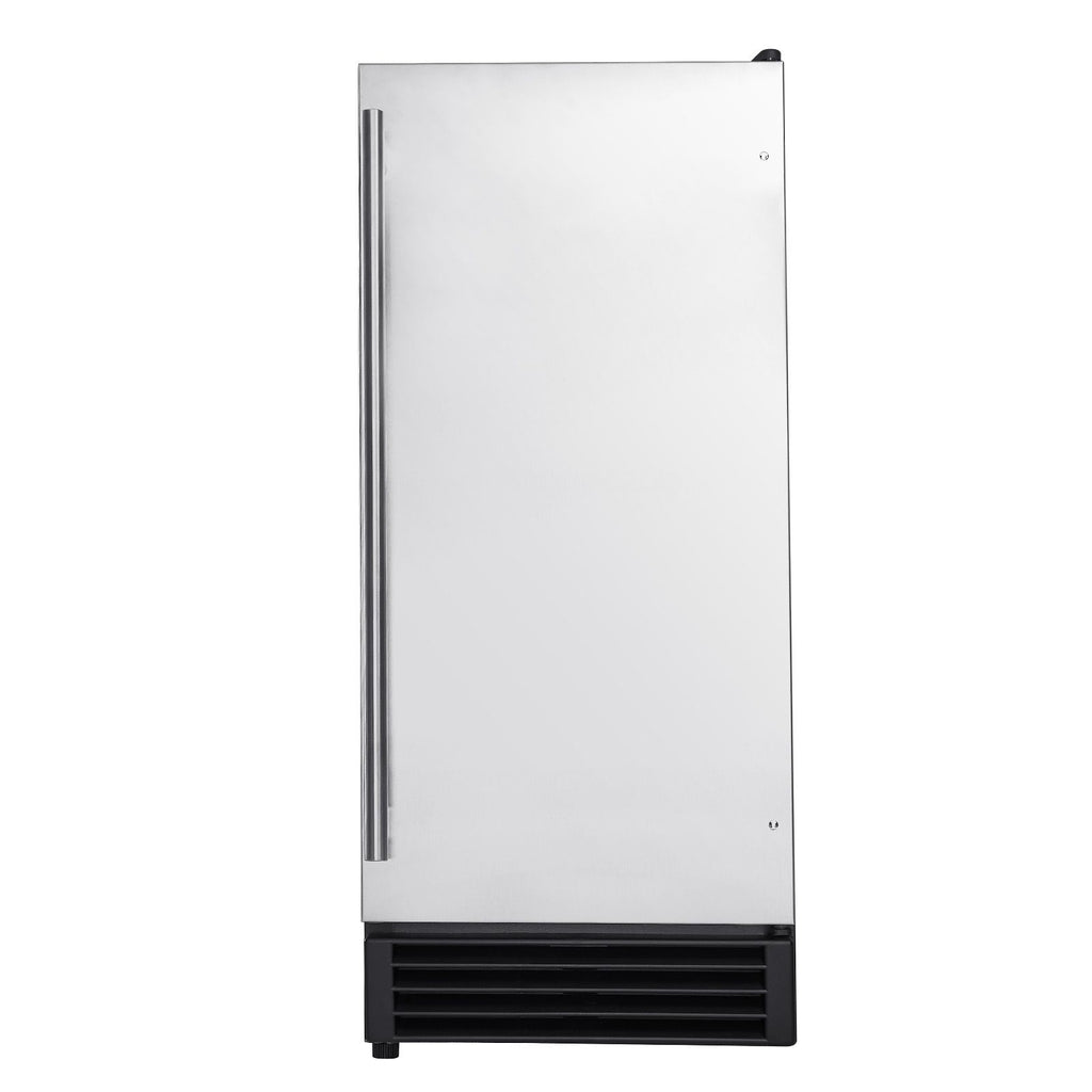 Undercounter Ice Maker with Reversible Door and Drain Pump