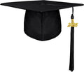 Unisex Adult Matte Graduation Cap with 2025 Tassel Year Charm for High School & Bachelor