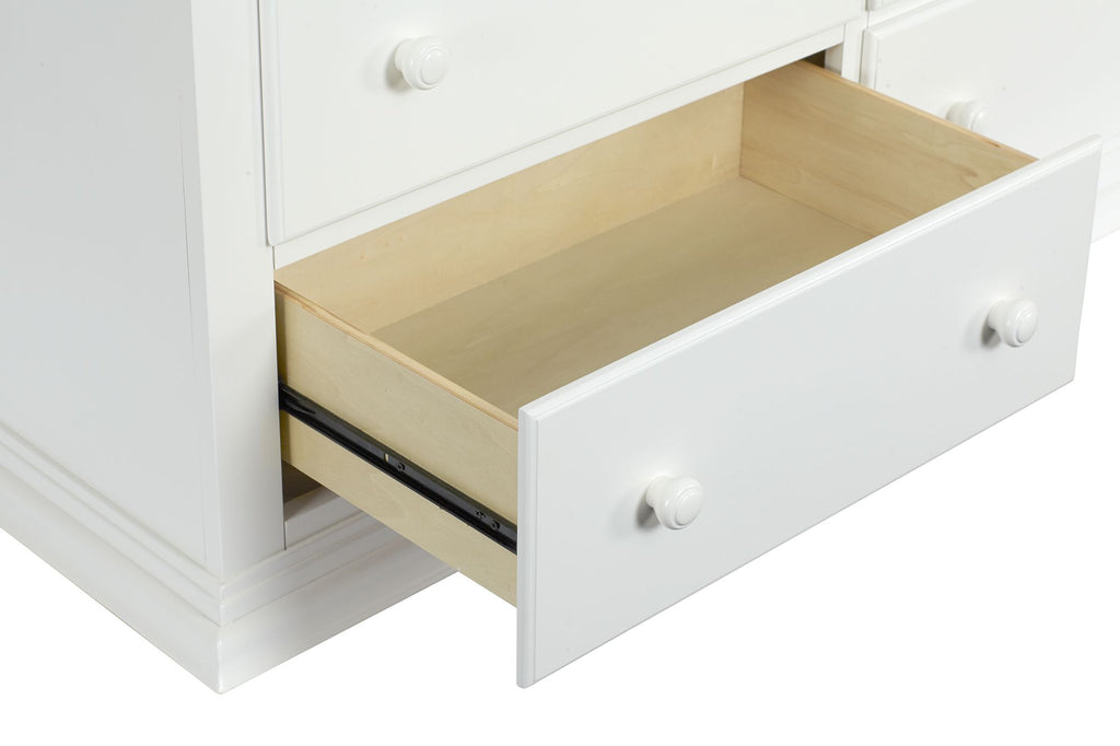 Gray Six-Drawer Dresser with Smooth-Gliding Storage