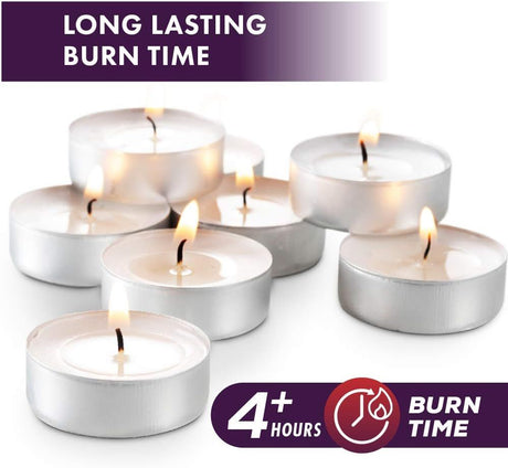 White Unscented Tea Light Candle Pack