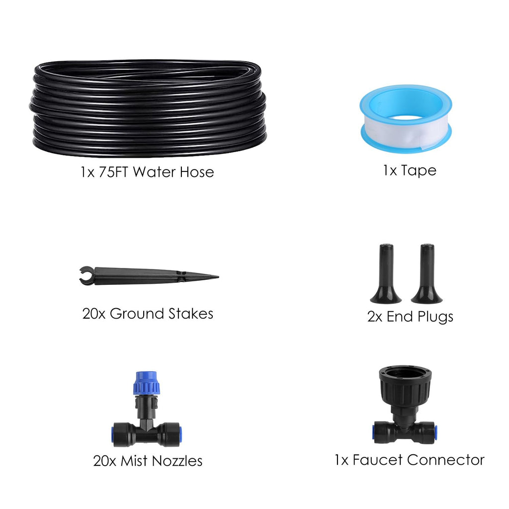 Complete Drip Irrigation System Kit – with Adjustable Nozzles