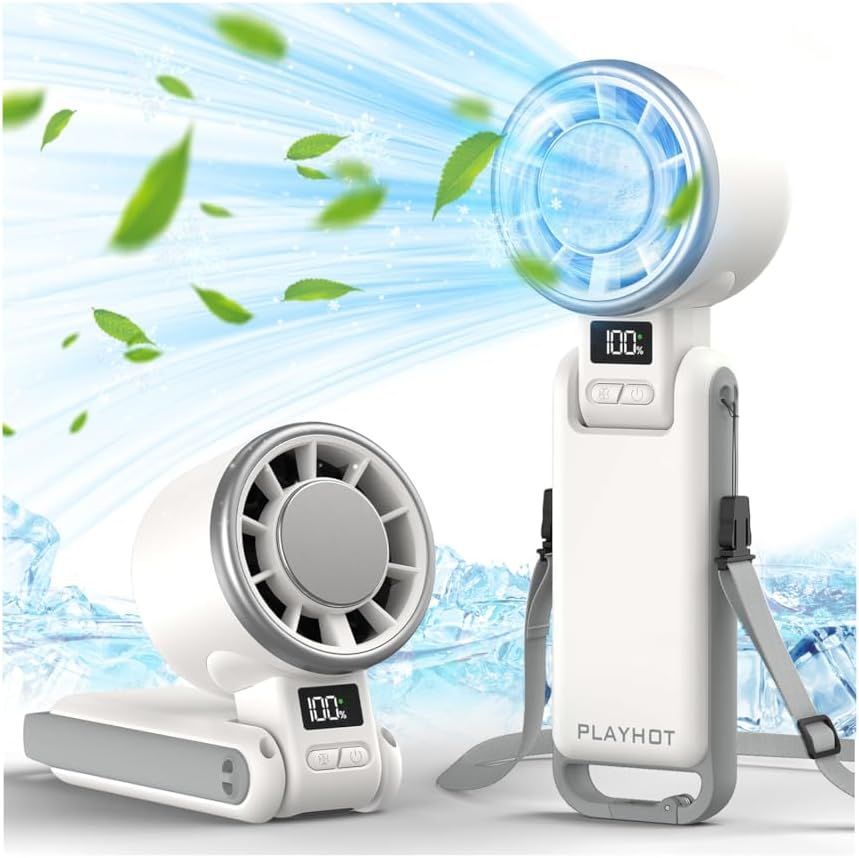 Upgraded Portable Handheld Fan for Personal Cooling