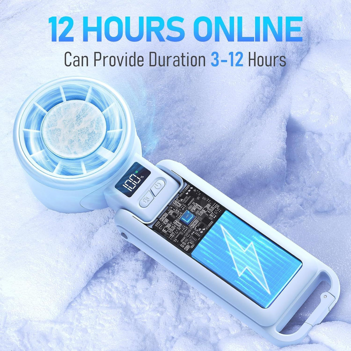 Upgraded Portable Handheld Fan for Personal Cooling