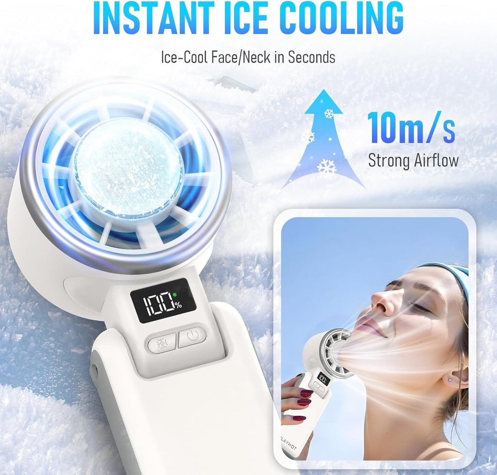Upgraded Portable Handheld Fan for Personal Cooling