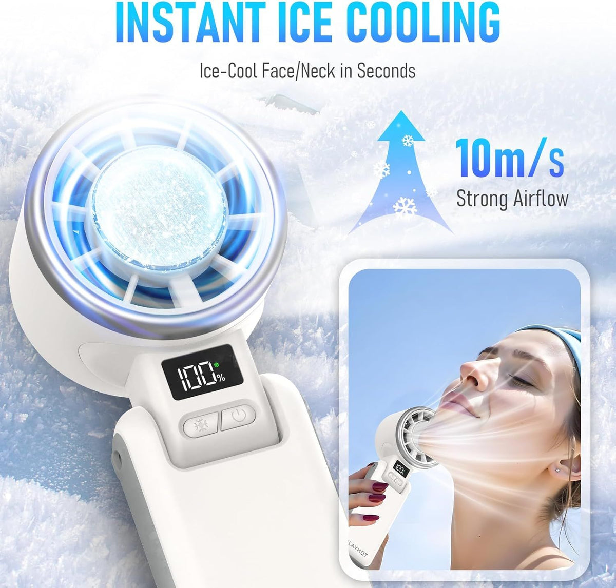 Upgraded Portable Handheld Fan for Personal Cooling