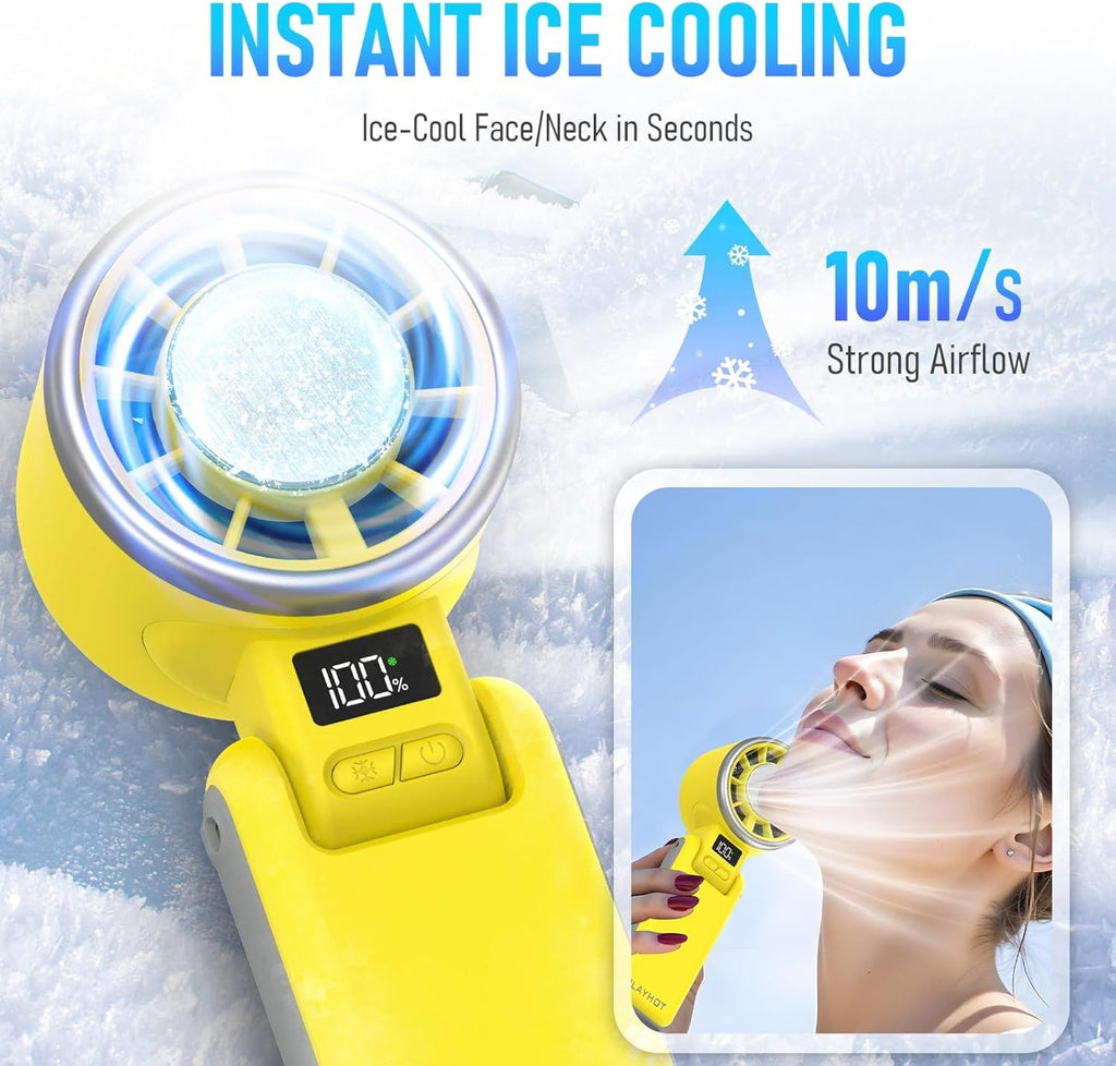 Upgraded Portable Handheld Fan for Personal Cooling