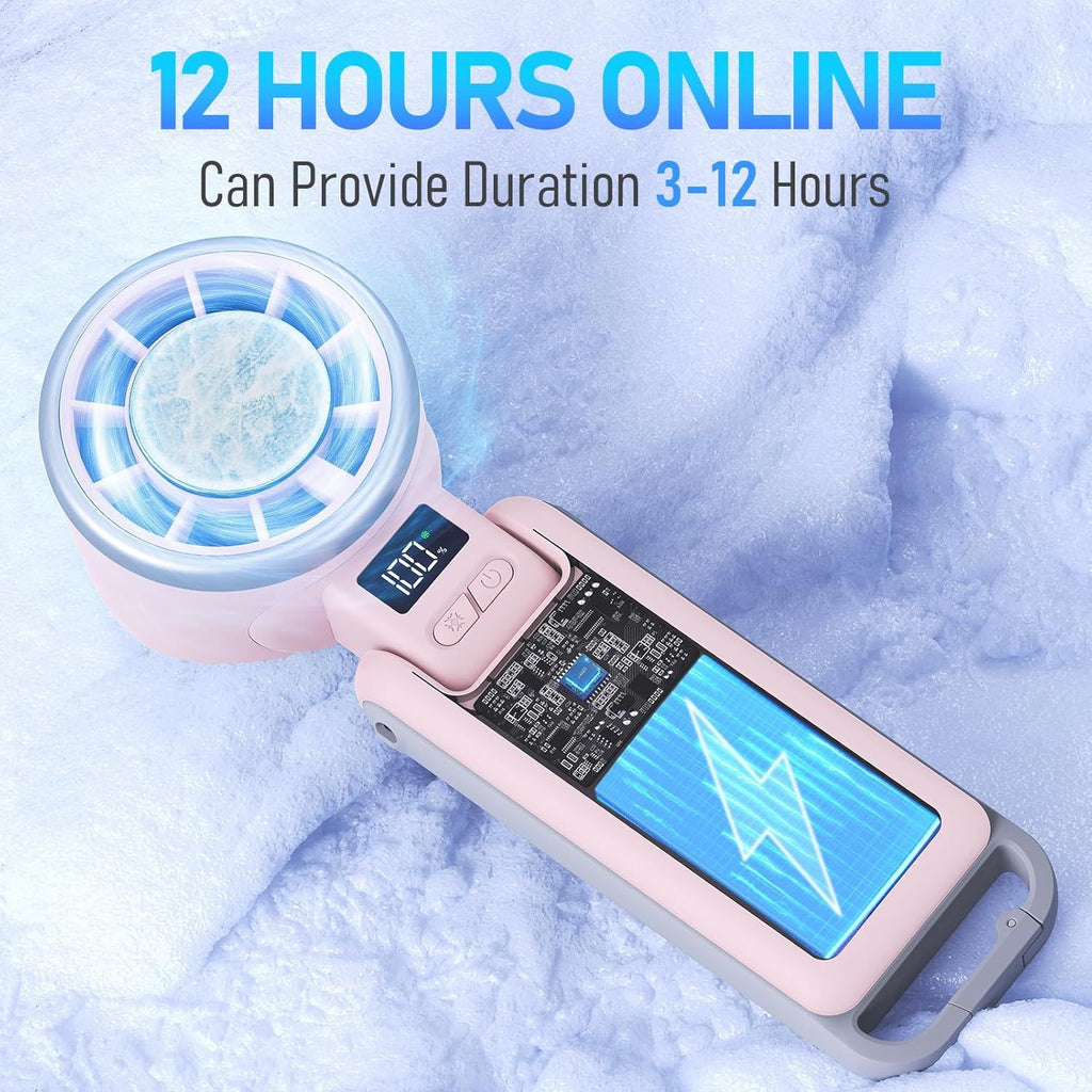 Upgraded Portable Handheld Fan for Personal Cooling