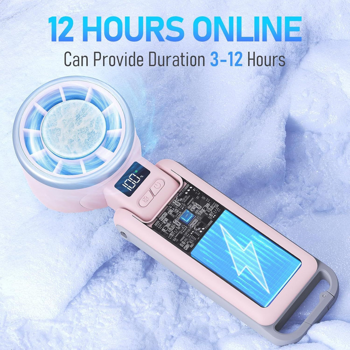 Upgraded Portable Handheld Fan for Personal Cooling