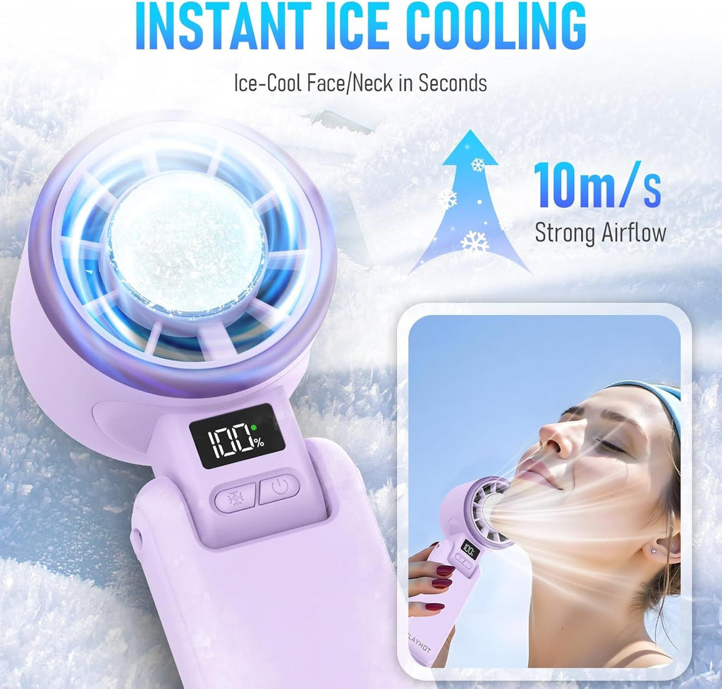 Upgraded Portable Handheld Fan for Personal Cooling