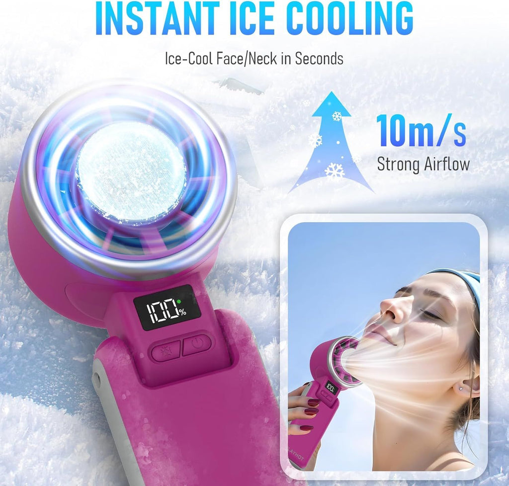 Upgraded Portable Handheld Fan for Personal Cooling