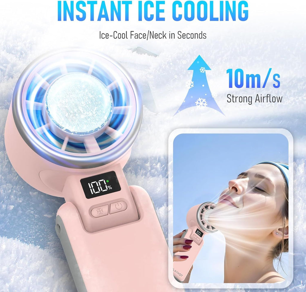 Upgraded Portable Handheld Fan for Personal Cooling