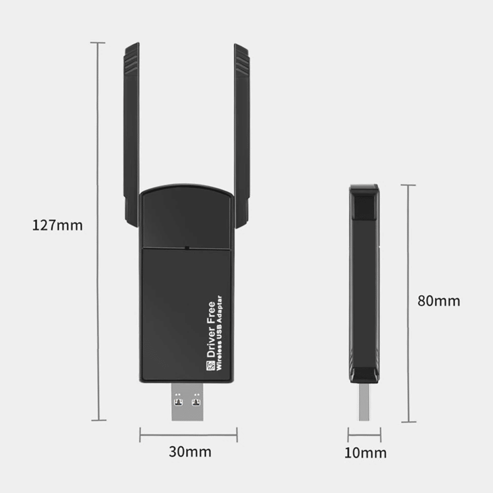 USB 3.0 Wireless WiFi Adapter with 1300Mbps and Dual Band 5GHz