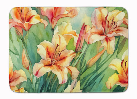 Watercolor Utah Sego Lilies Comfort Mat