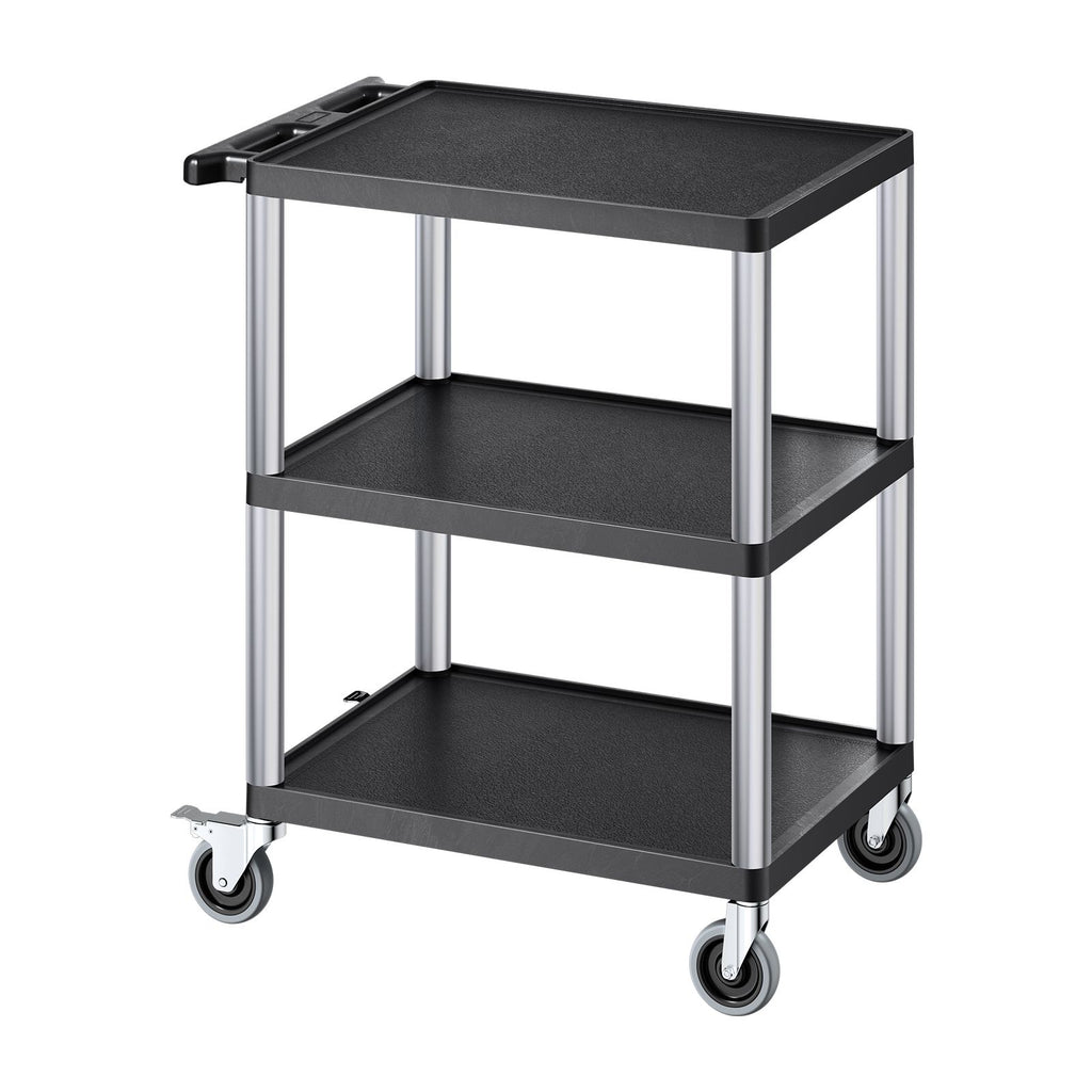 3-Tier Utility Cart with Mobile Workstation and Storage – For Garage, Warehouse, Office