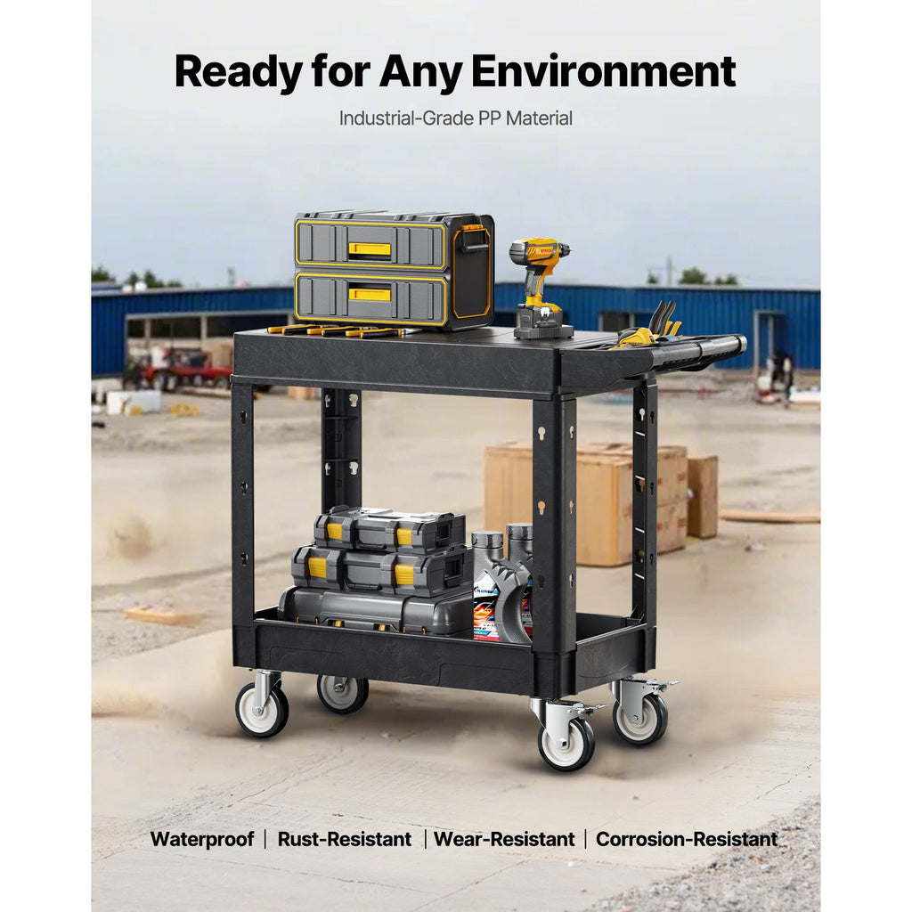 Versatile Utility Cart with Smart Storage and Smooth Mobility