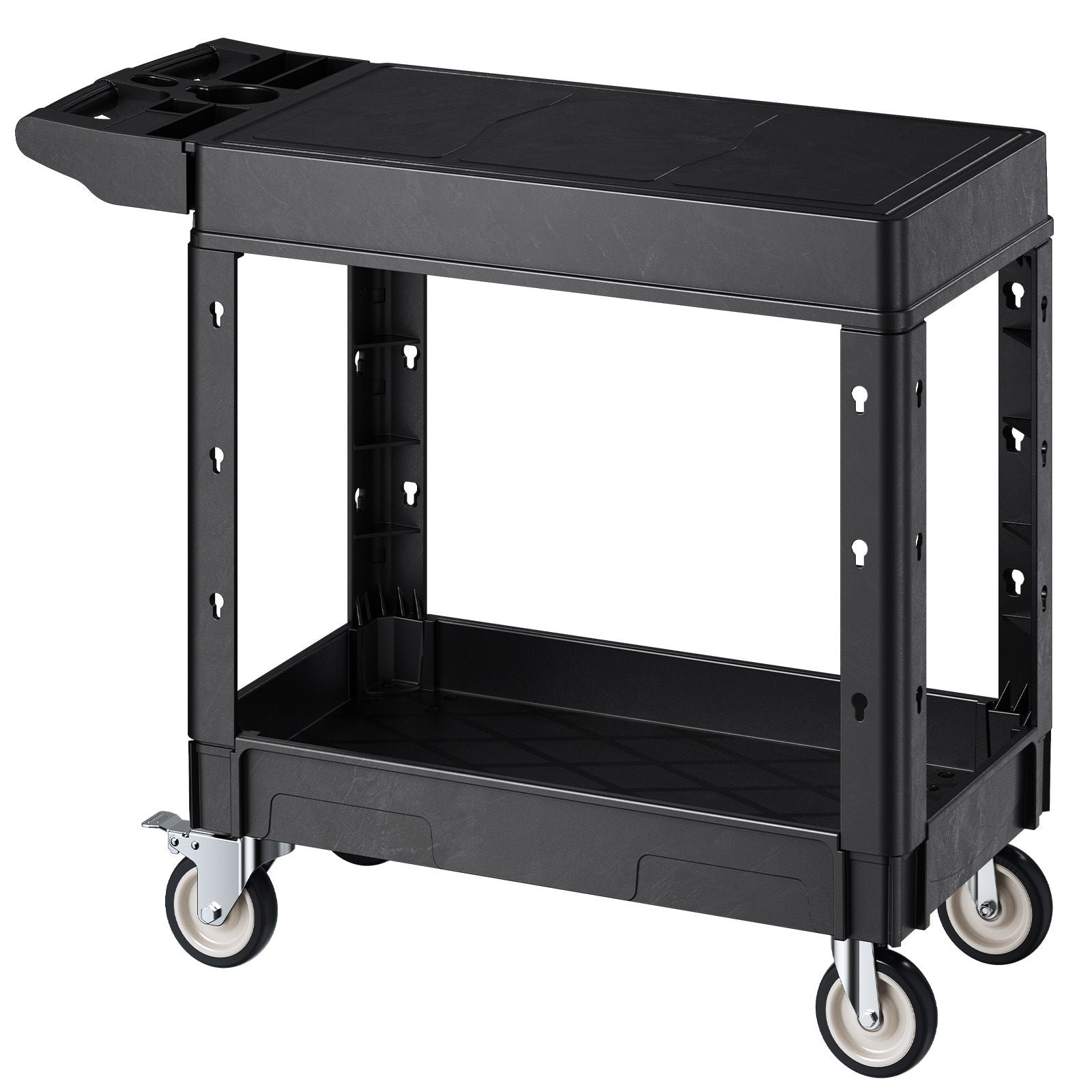 Versatile Utility Cart with Smart Storage and Smooth Mobility