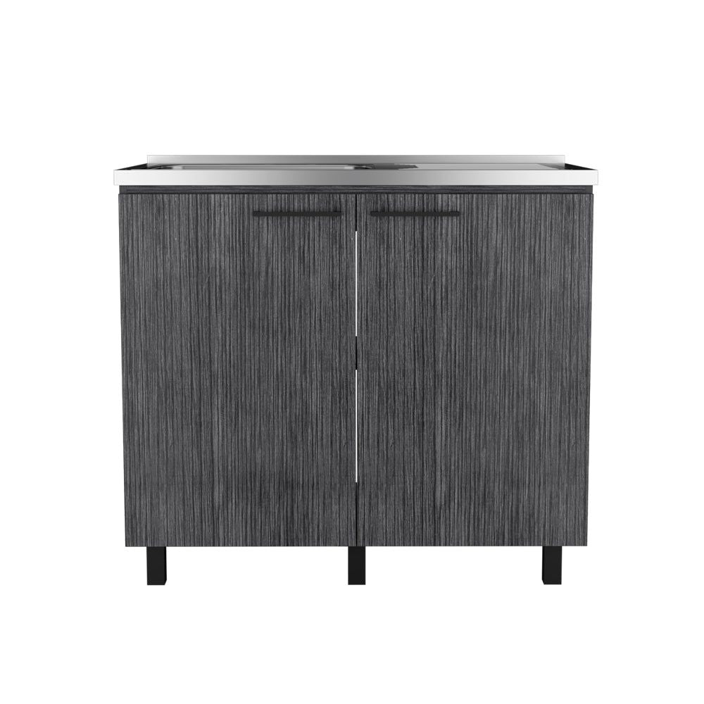 Burwood Kitchen Utility Sink Cabinet with Two Doors and Shelves