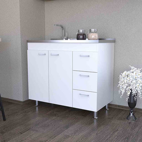 Kisco Utility Sink with Cabinet and Drawers