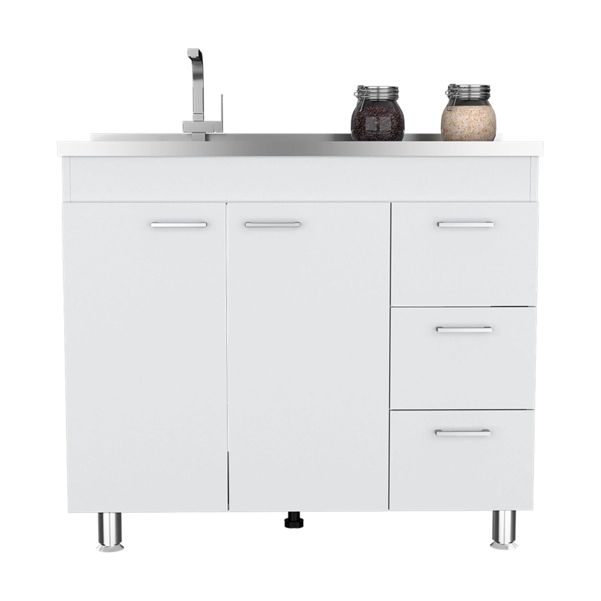 Kisco Utility Sink with Cabinet and Drawers