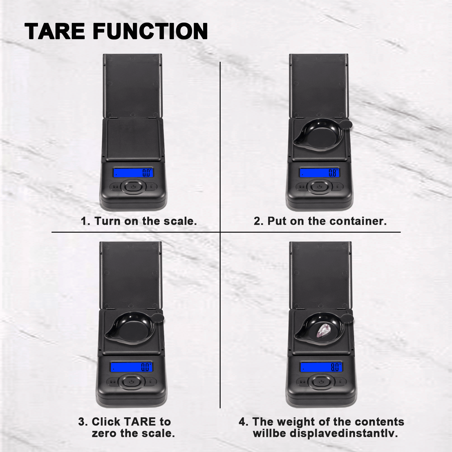 V2-600 Digital Pocket Scale – Precise Weighing in 10 Fun Colors