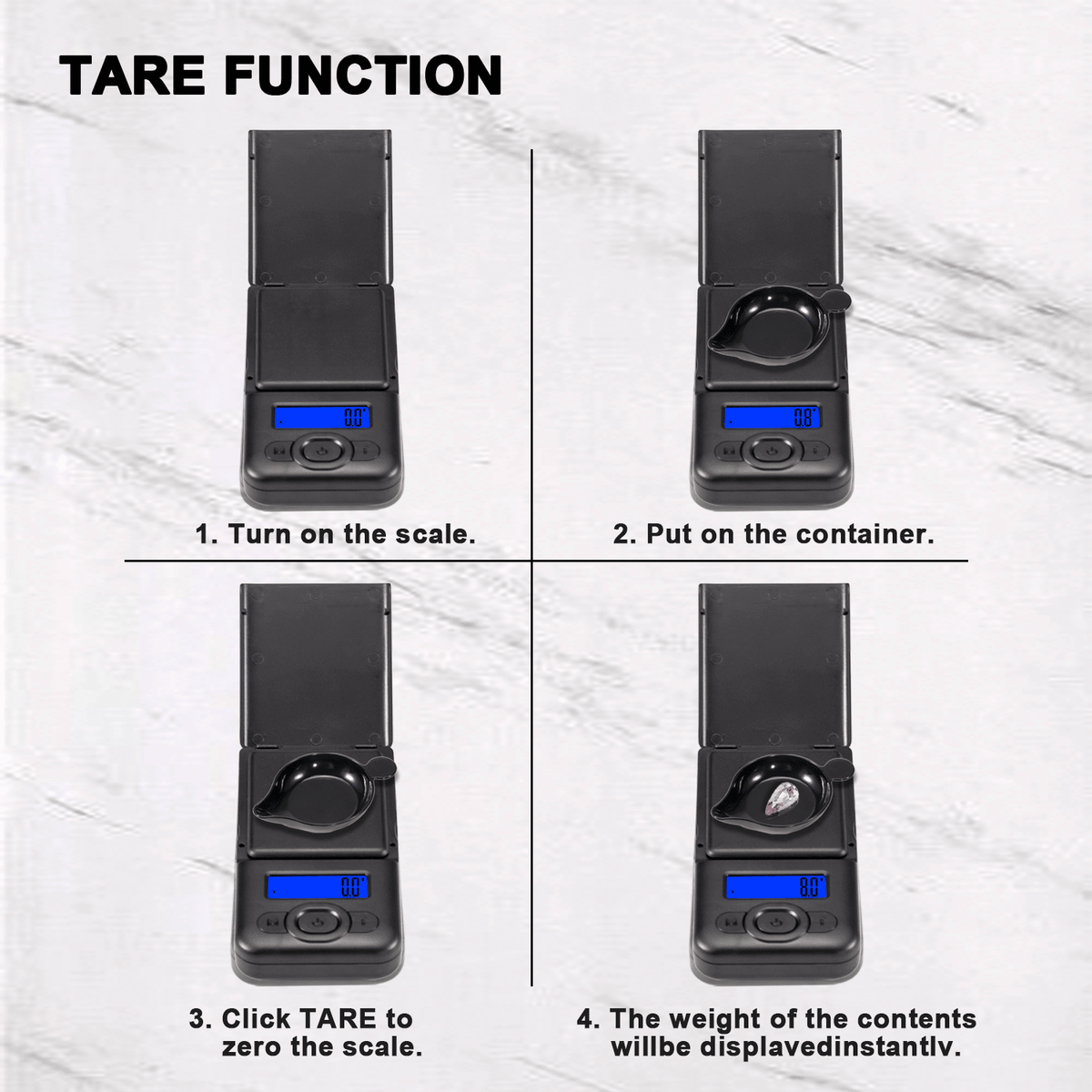 American Weigh V2 Digital Pocket Scale with Tare
